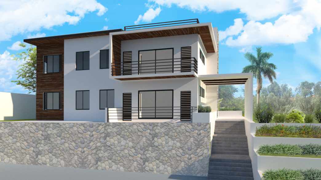 CS Villas Entry Elevation